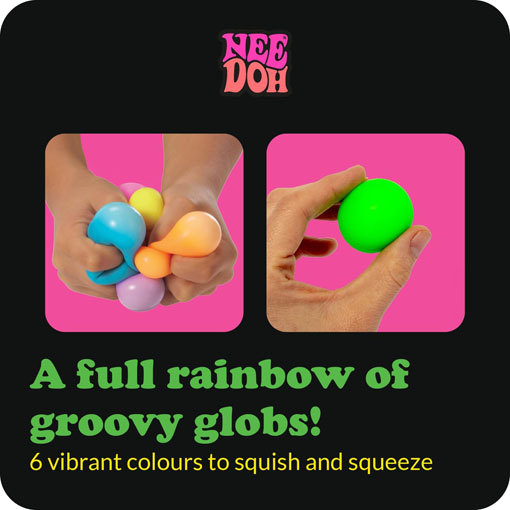 Rainboh Teenie - Sensory Squeeze Toy - Contains 6 Mini Groovy Globs - Image 5