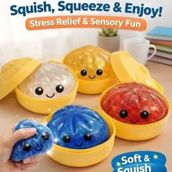 Alternative view of Glitter Mini Steamed Bun Squeeze Toy